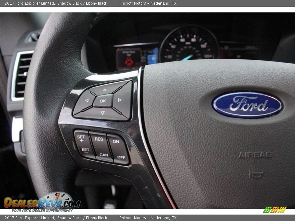 2017 Ford Explorer Limited Shadow Black / Ebony Black Photo #15