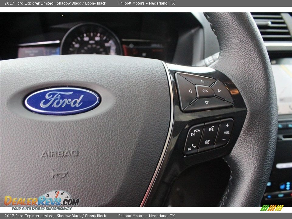 2017 Ford Explorer Limited Shadow Black / Ebony Black Photo #16