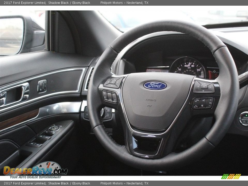 2017 Ford Explorer Limited Shadow Black / Ebony Black Photo #21