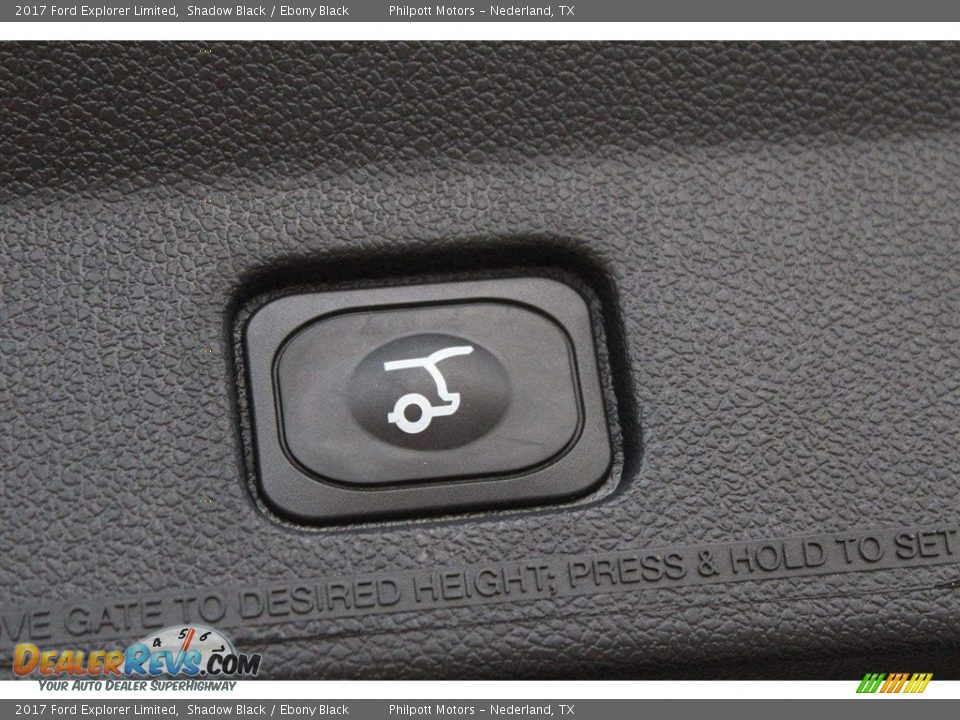 2017 Ford Explorer Limited Shadow Black / Ebony Black Photo #23