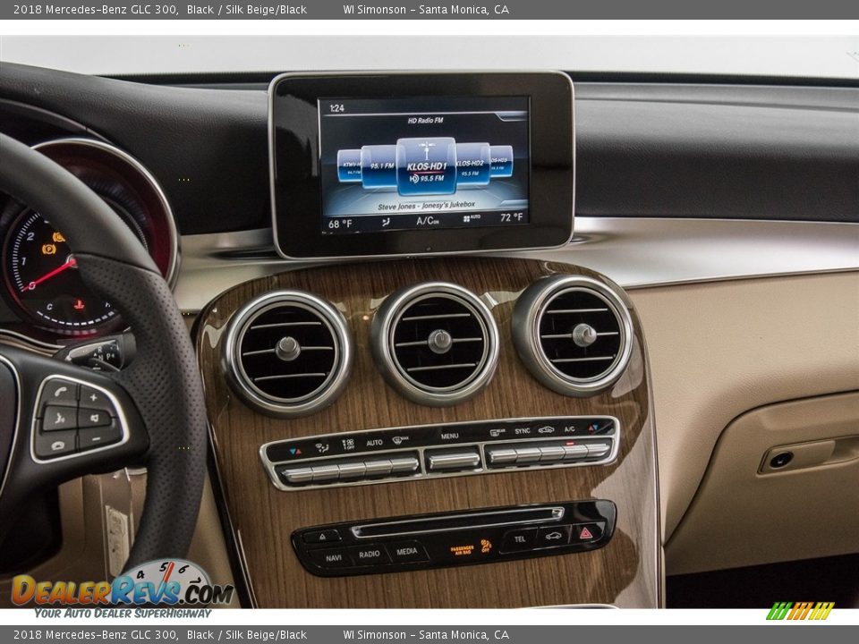 2018 Mercedes-Benz GLC 300 Black / Silk Beige/Black Photo #6