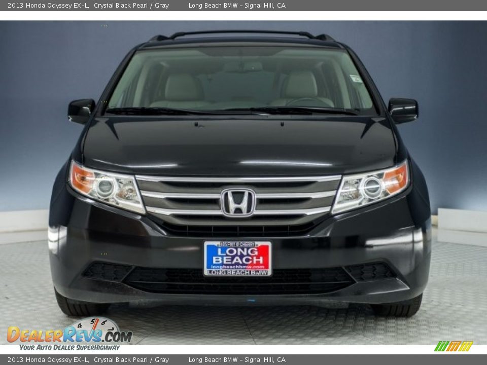 2013 Honda Odyssey EX-L Crystal Black Pearl / Gray Photo #2