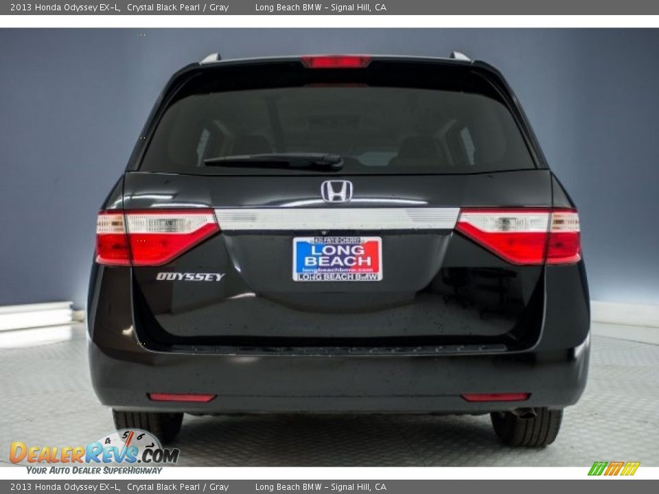 2013 Honda Odyssey EX-L Crystal Black Pearl / Gray Photo #3