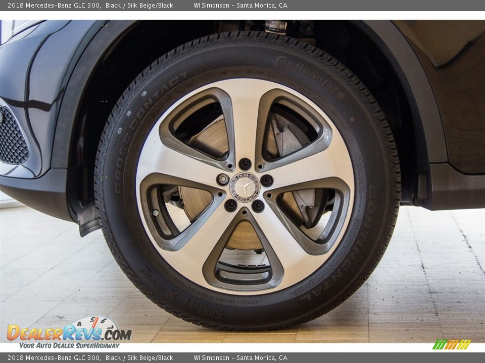 2018 Mercedes-Benz GLC 300 Black / Silk Beige/Black Photo #10