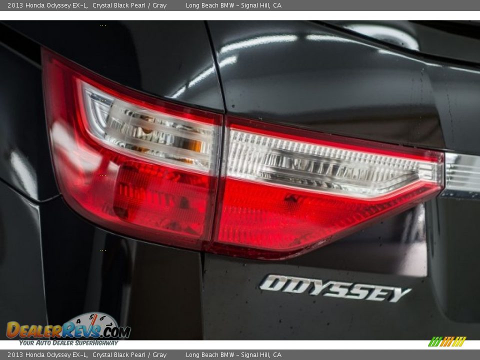 2013 Honda Odyssey EX-L Crystal Black Pearl / Gray Photo #7