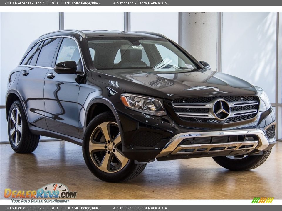 2018 Mercedes-Benz GLC 300 Black / Silk Beige/Black Photo #11