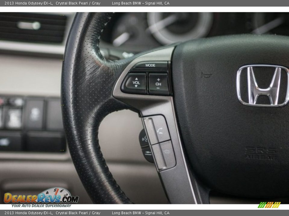 2013 Honda Odyssey EX-L Crystal Black Pearl / Gray Photo #13