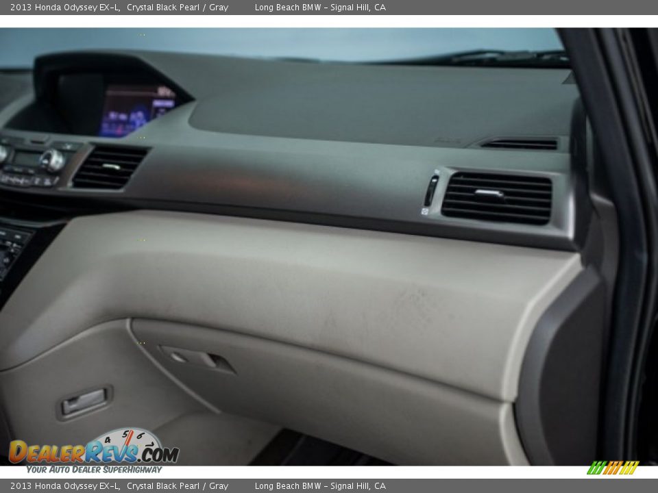 2013 Honda Odyssey EX-L Crystal Black Pearl / Gray Photo #21