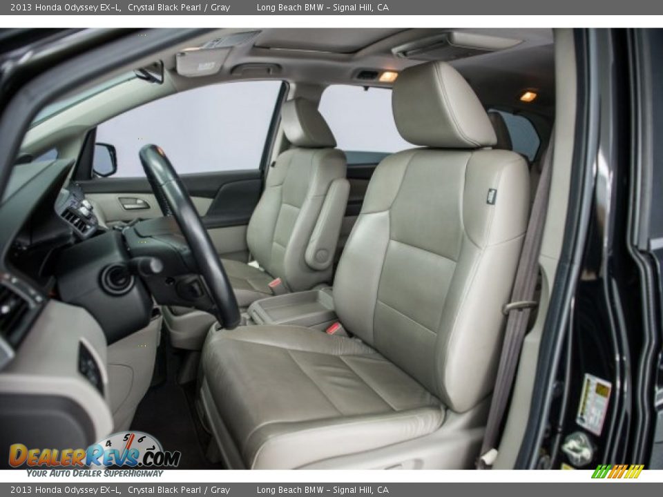 2013 Honda Odyssey EX-L Crystal Black Pearl / Gray Photo #26