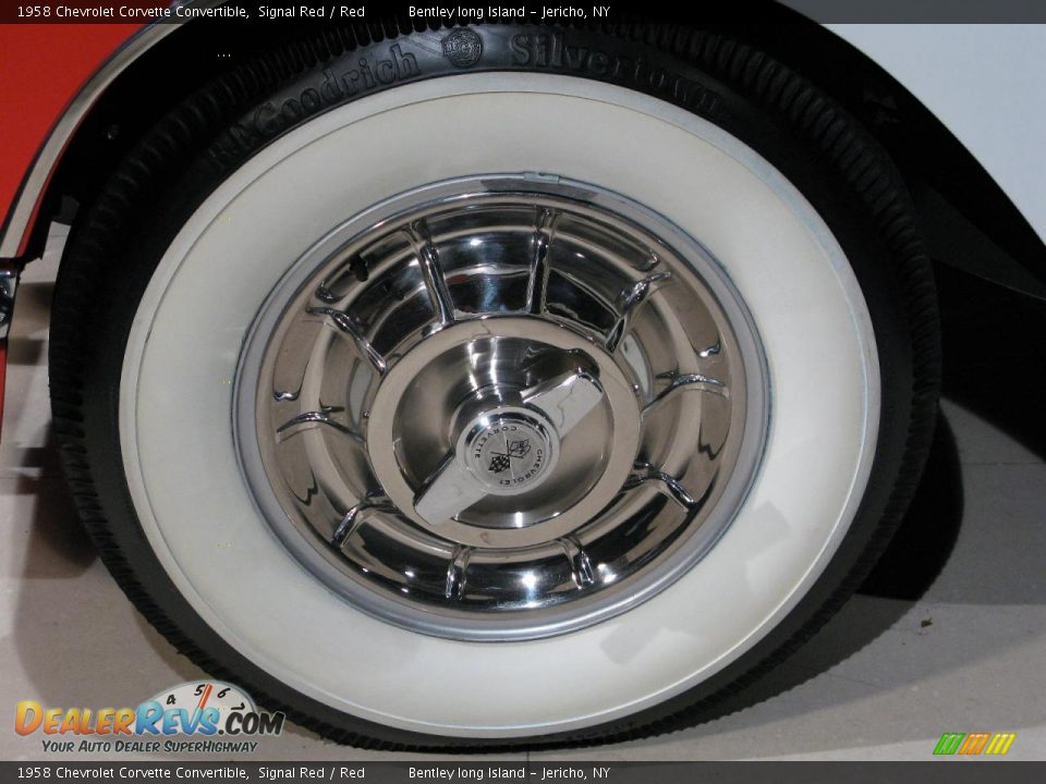 1958 Chevrolet Corvette Convertible Signal Red / Red Photo #15