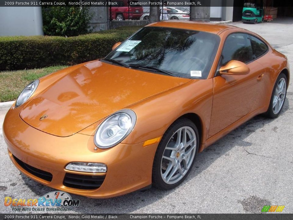 2009 Porsche 911 Carrera Coupe Nordic Gold Metallic / Black Photo #1