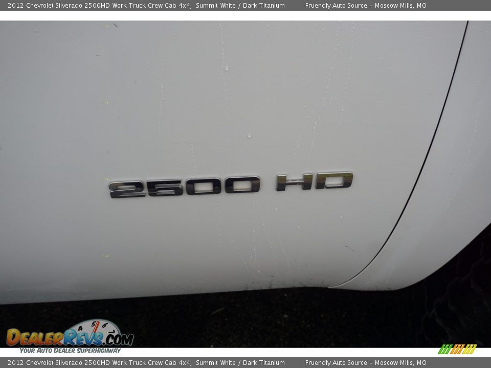 2012 Chevrolet Silverado 2500HD Work Truck Crew Cab 4x4 Summit White / Dark Titanium Photo #30