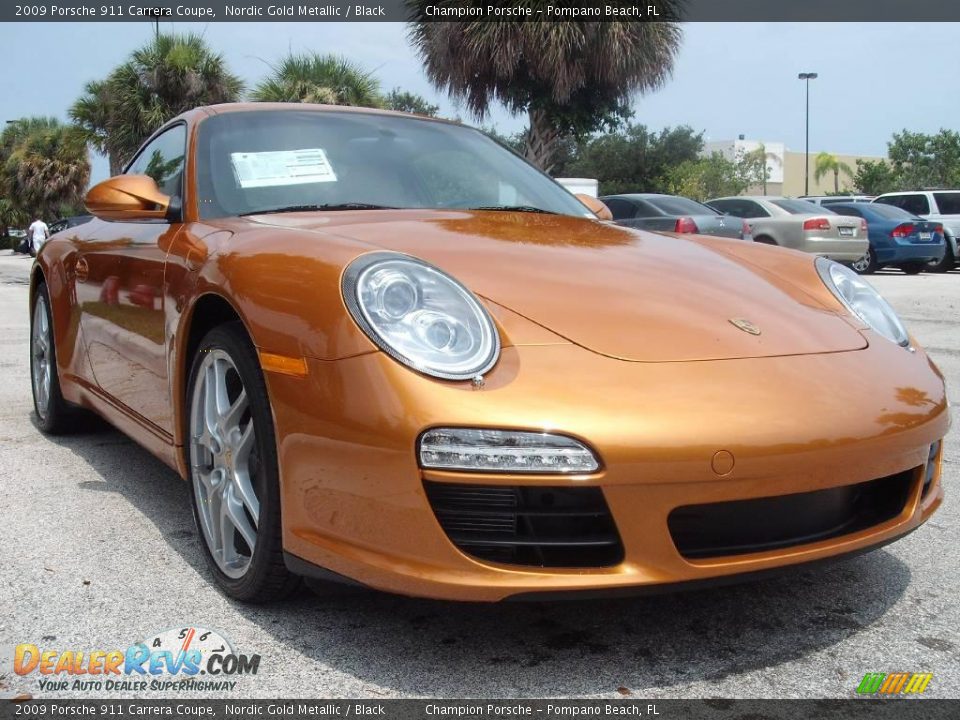 2009 Porsche 911 Carrera Coupe Nordic Gold Metallic / Black Photo #4