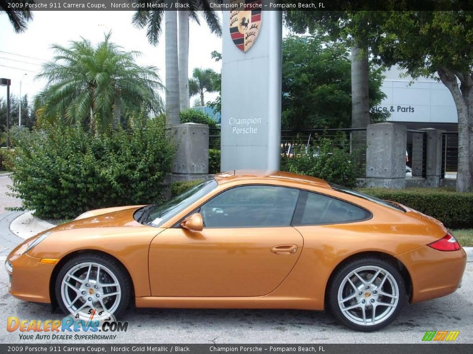 2009 Porsche 911 Carrera Coupe Nordic Gold Metallic / Black Photo #10