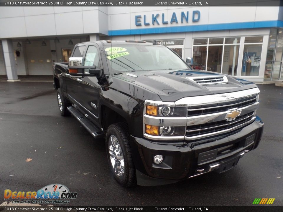 2018 Chevrolet Silverado 2500HD High Country Crew Cab 4x4 Black / Jet Black Photo #1