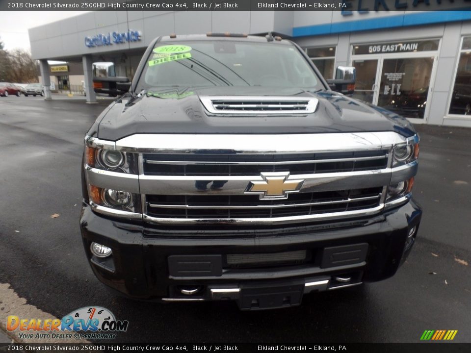 2018 Chevrolet Silverado 2500HD High Country Crew Cab 4x4 Black / Jet Black Photo #2