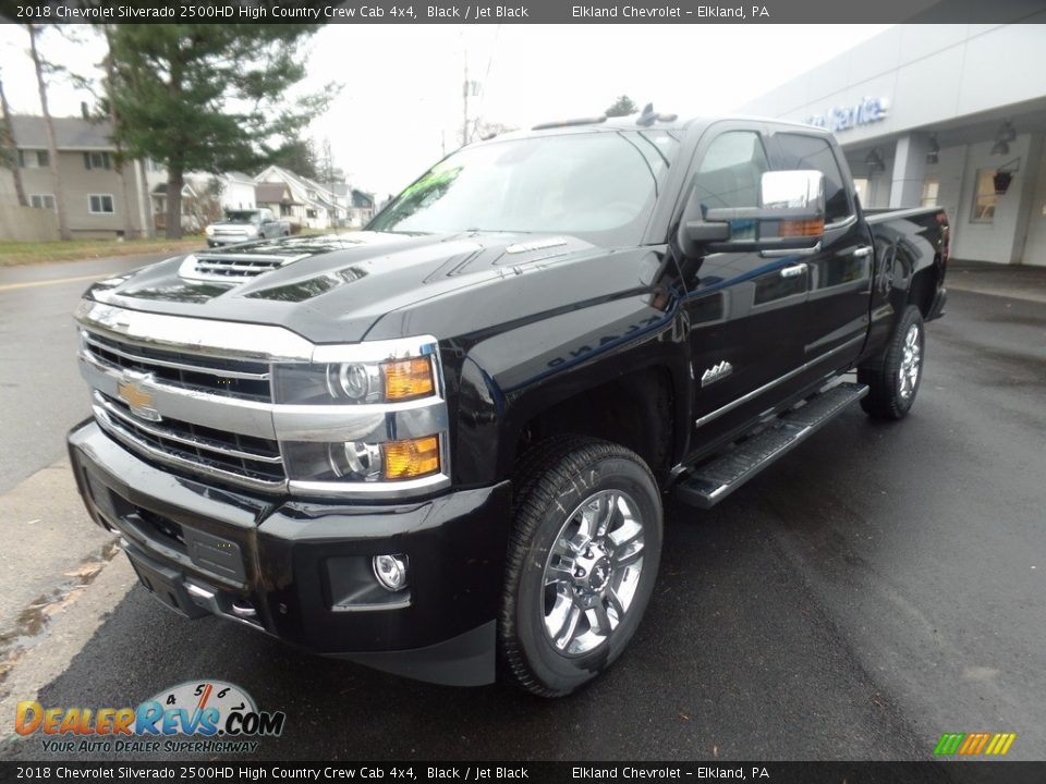 2018 Chevrolet Silverado 2500HD High Country Crew Cab 4x4 Black / Jet Black Photo #3