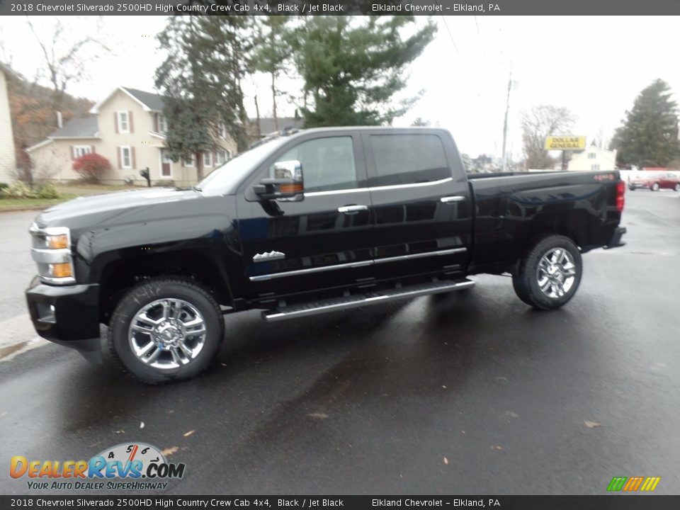 2018 Chevrolet Silverado 2500HD High Country Crew Cab 4x4 Black / Jet Black Photo #4