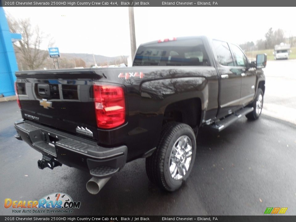 2018 Chevrolet Silverado 2500HD High Country Crew Cab 4x4 Black / Jet Black Photo #8