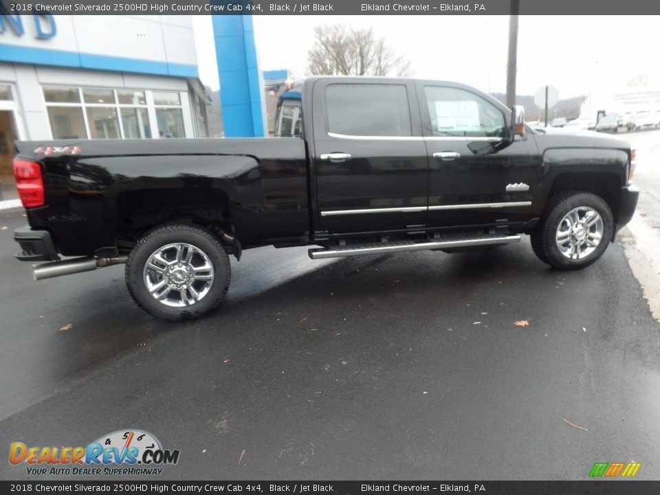 2018 Chevrolet Silverado 2500HD High Country Crew Cab 4x4 Black / Jet Black Photo #9