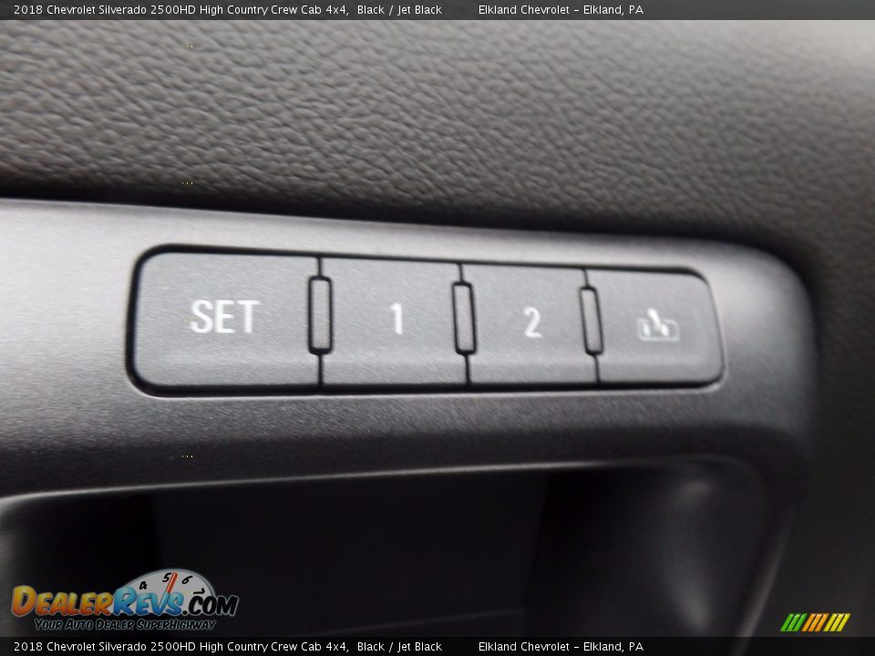 2018 Chevrolet Silverado 2500HD High Country Crew Cab 4x4 Black / Jet Black Photo #24