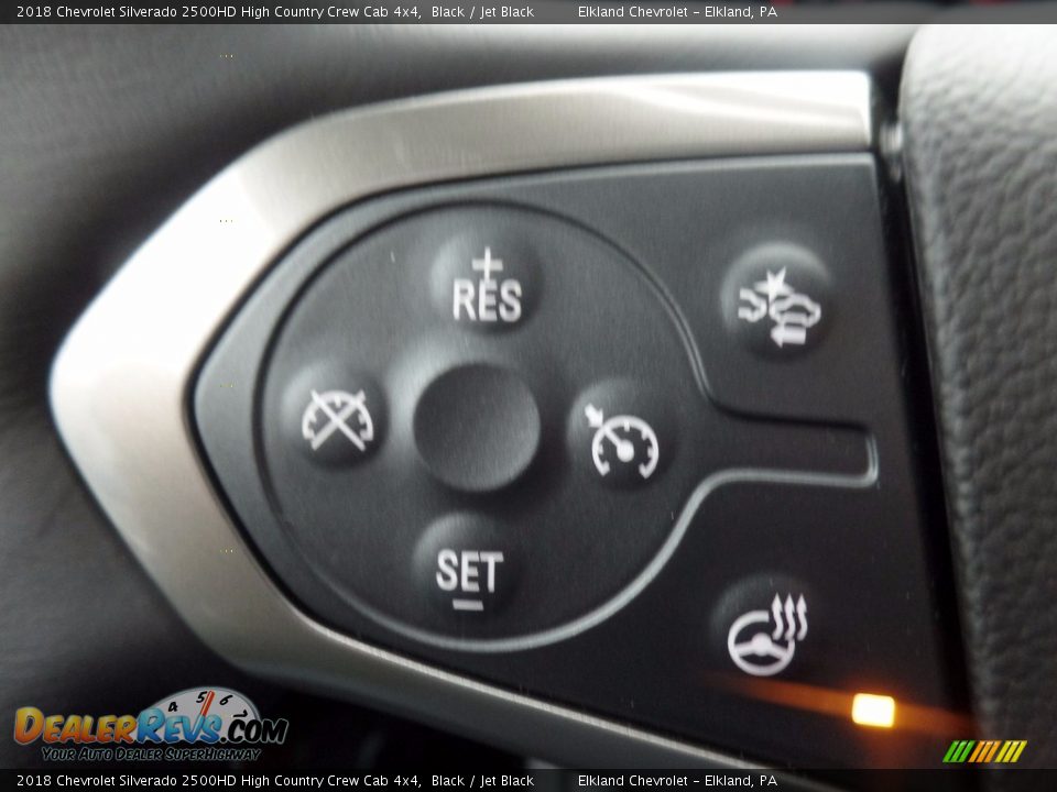 2018 Chevrolet Silverado 2500HD High Country Crew Cab 4x4 Black / Jet Black Photo #28
