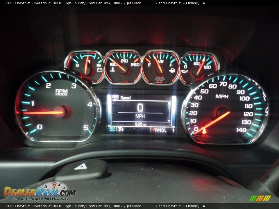 2018 Chevrolet Silverado 2500HD High Country Crew Cab 4x4 Black / Jet Black Photo #31