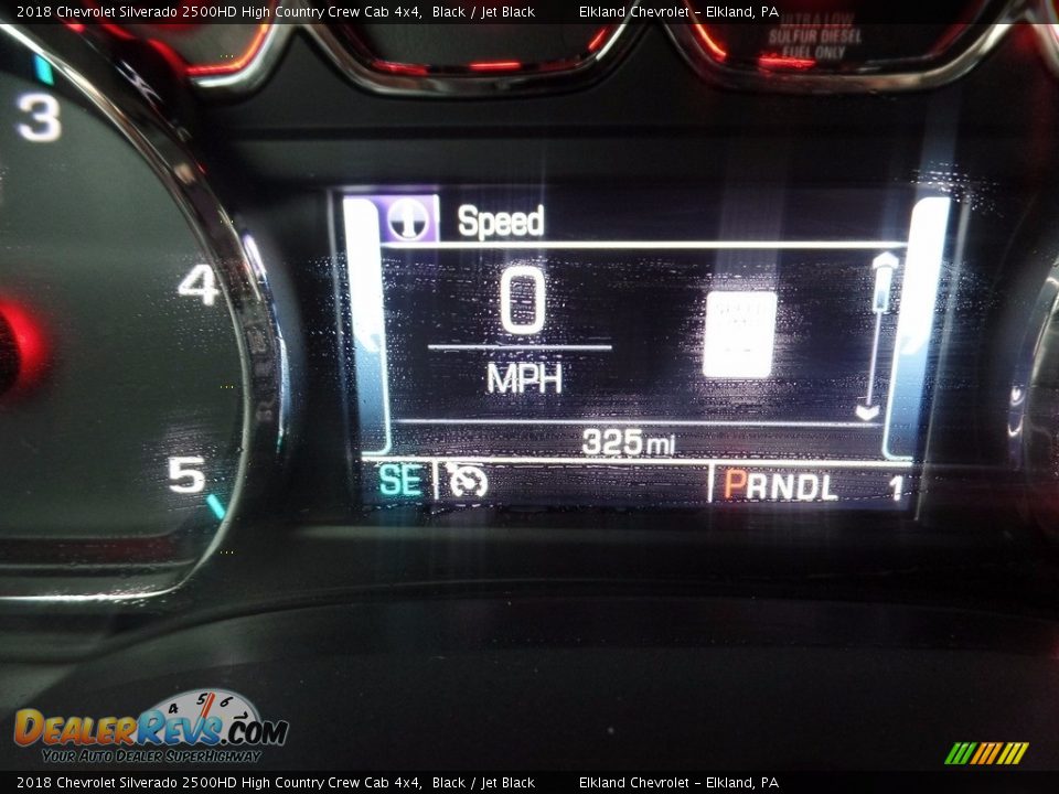 2018 Chevrolet Silverado 2500HD High Country Crew Cab 4x4 Black / Jet Black Photo #33
