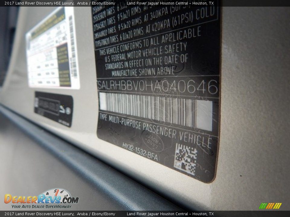 2017 Land Rover Discovery HSE Luxury Aruba / Ebony/Ebony Photo #24