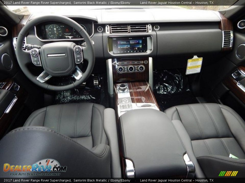 2017 Land Rover Range Rover Supercharged Santorini Black Metallic / Ebony/Ebony Photo #4