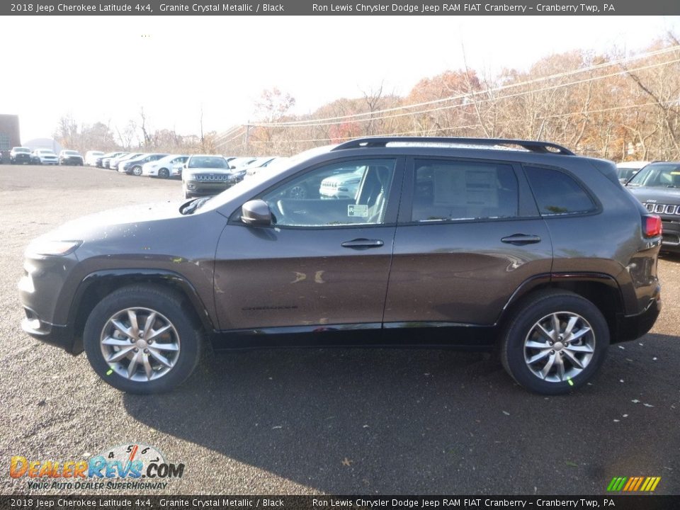 2018 Jeep Cherokee Latitude 4x4 Granite Crystal Metallic / Black Photo #2