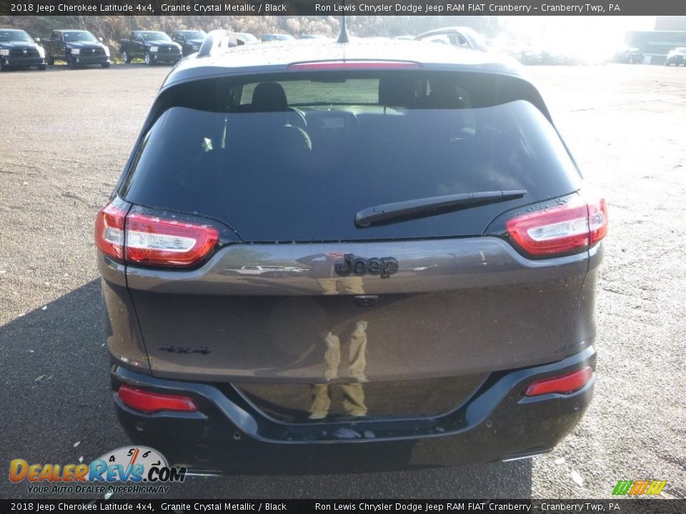 2018 Jeep Cherokee Latitude 4x4 Granite Crystal Metallic / Black Photo #3