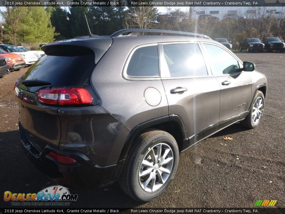 2018 Jeep Cherokee Latitude 4x4 Granite Crystal Metallic / Black Photo #4