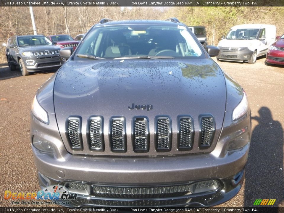 2018 Jeep Cherokee Latitude 4x4 Granite Crystal Metallic / Black Photo #7