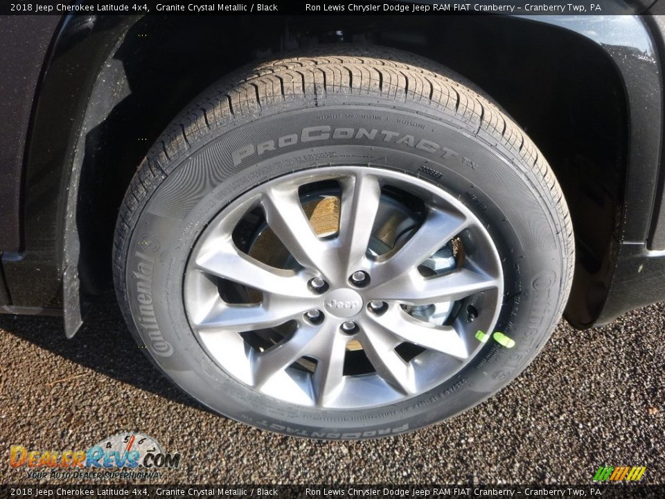 2018 Jeep Cherokee Latitude 4x4 Granite Crystal Metallic / Black Photo #8