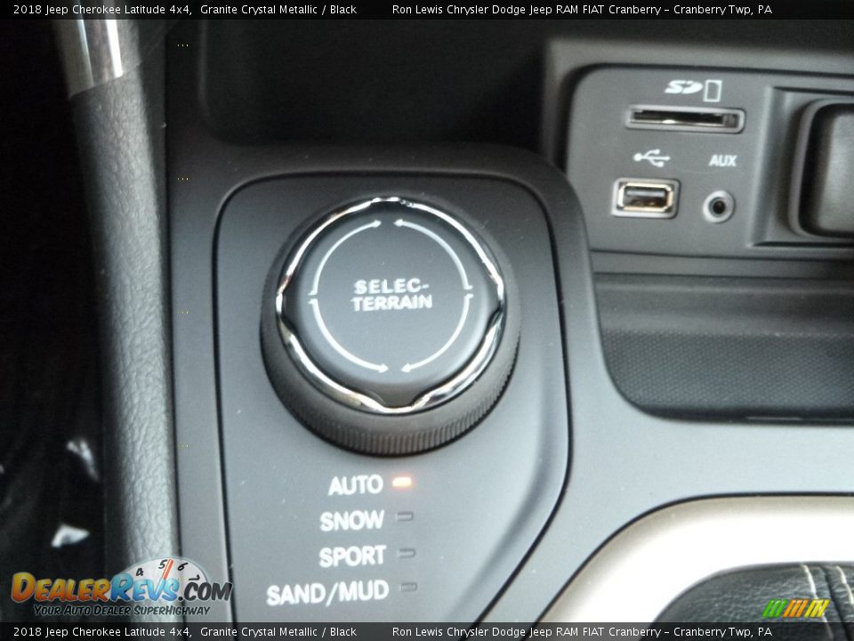 2018 Jeep Cherokee Latitude 4x4 Granite Crystal Metallic / Black Photo #20