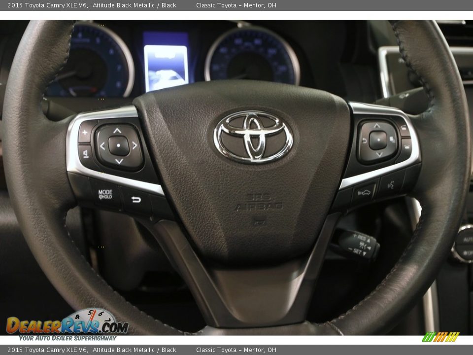 2015 Toyota Camry XLE V6 Attitude Black Metallic / Black Photo #7