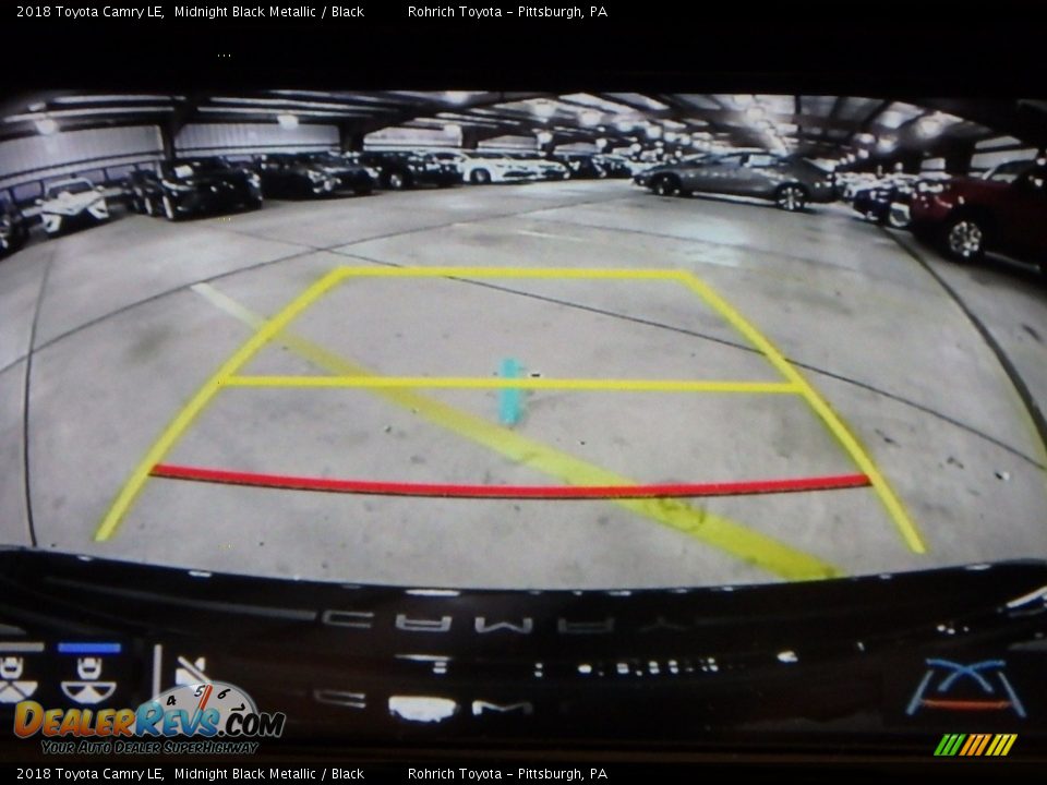 2018 Toyota Camry LE Midnight Black Metallic / Black Photo #13