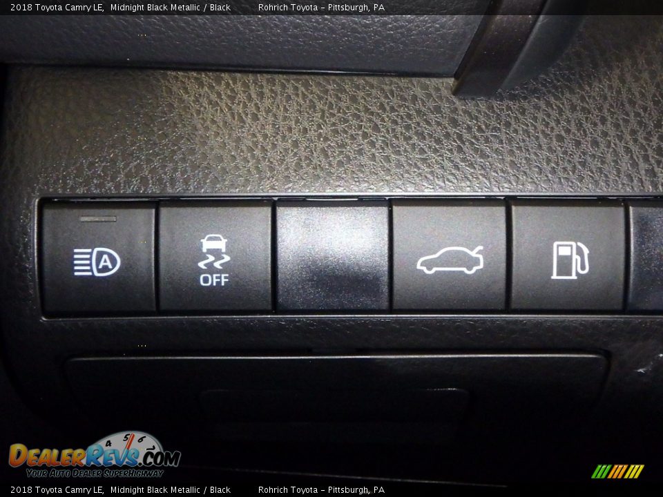2018 Toyota Camry LE Midnight Black Metallic / Black Photo #14