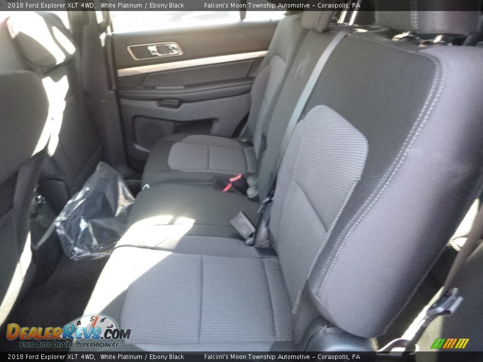 2018 Ford Explorer XLT 4WD White Platinum / Ebony Black Photo #8