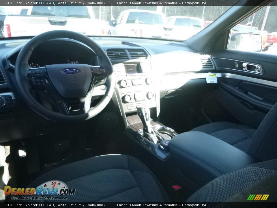 2018 Ford Explorer XLT 4WD White Platinum / Ebony Black Photo #10