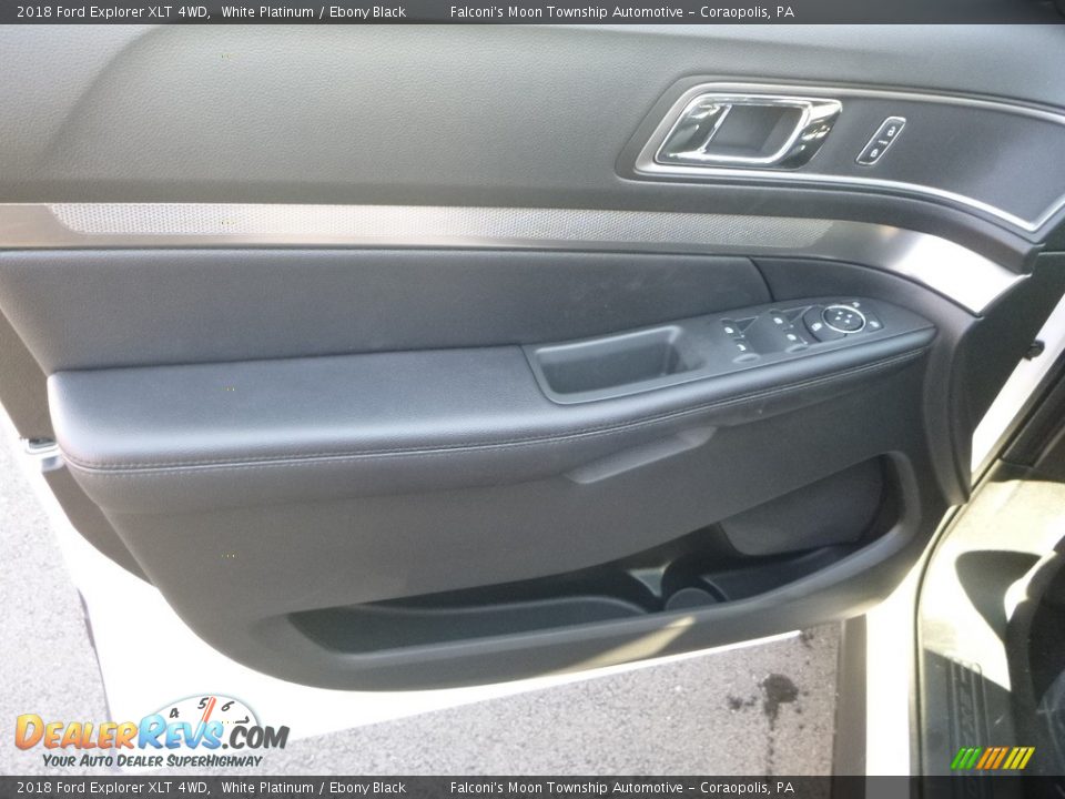 2018 Ford Explorer XLT 4WD White Platinum / Ebony Black Photo #11
