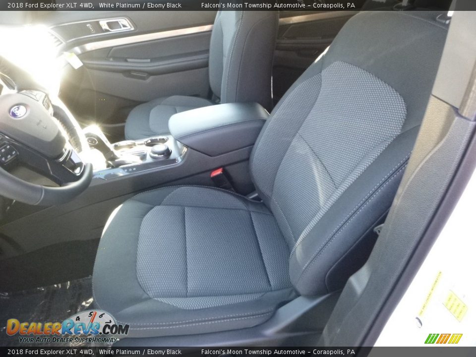 2018 Ford Explorer XLT 4WD White Platinum / Ebony Black Photo #12