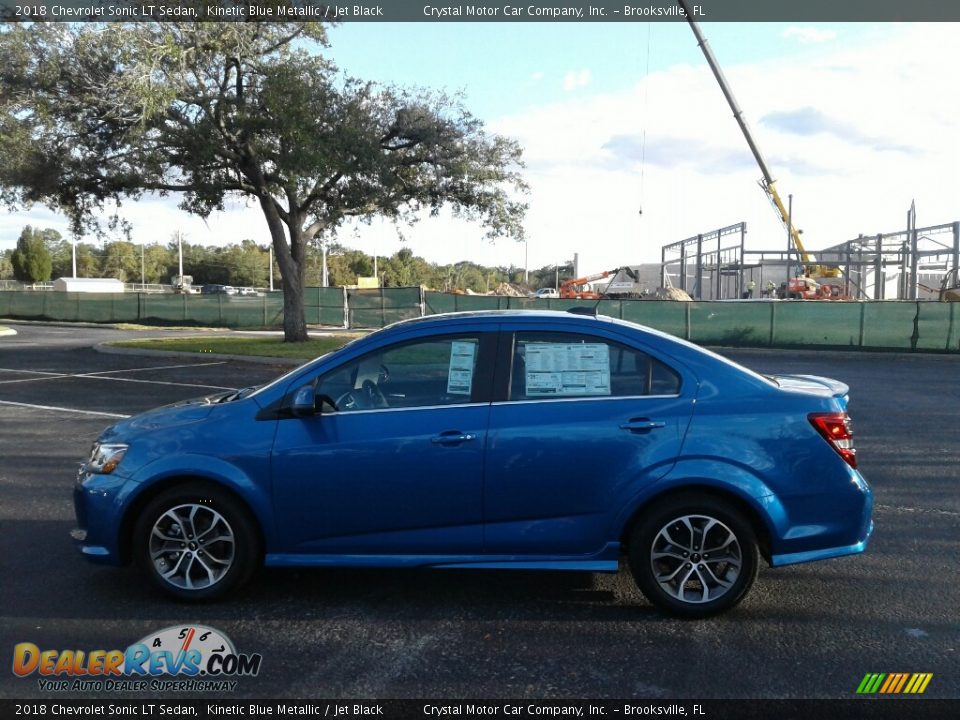 2018 Chevrolet Sonic LT Sedan Kinetic Blue Metallic / Jet Black Photo #2