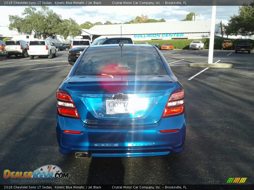 2018 Chevrolet Sonic LT Sedan Kinetic Blue Metallic / Jet Black Photo #4