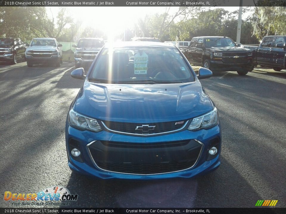 2018 Chevrolet Sonic LT Sedan Kinetic Blue Metallic / Jet Black Photo #8