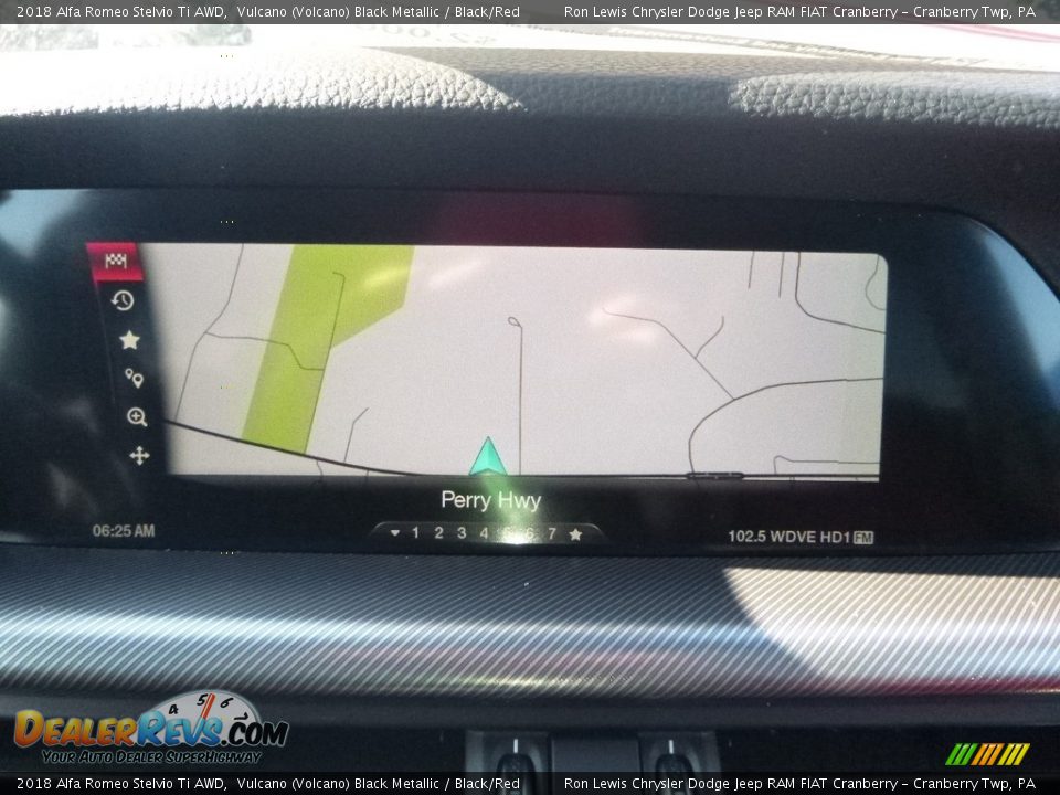 2018 Alfa Romeo Stelvio Ti AWD Vulcano (Volcano) Black Metallic / Black/Red Photo #30