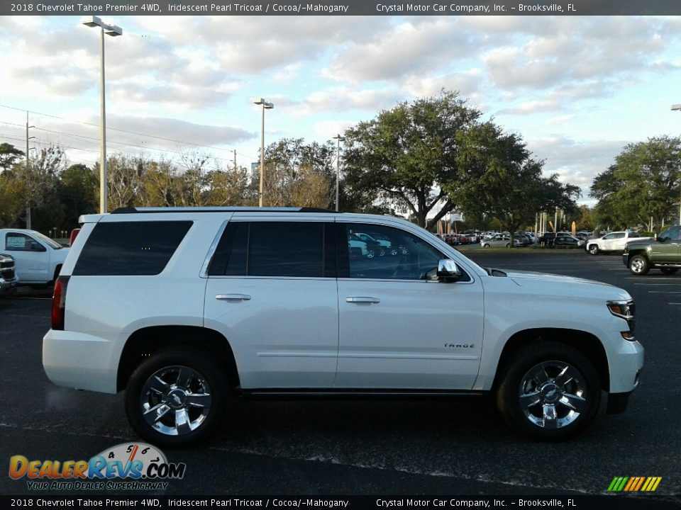2018 Chevrolet Tahoe Premier 4WD Iridescent Pearl Tricoat / Cocoa/­Mahogany Photo #6