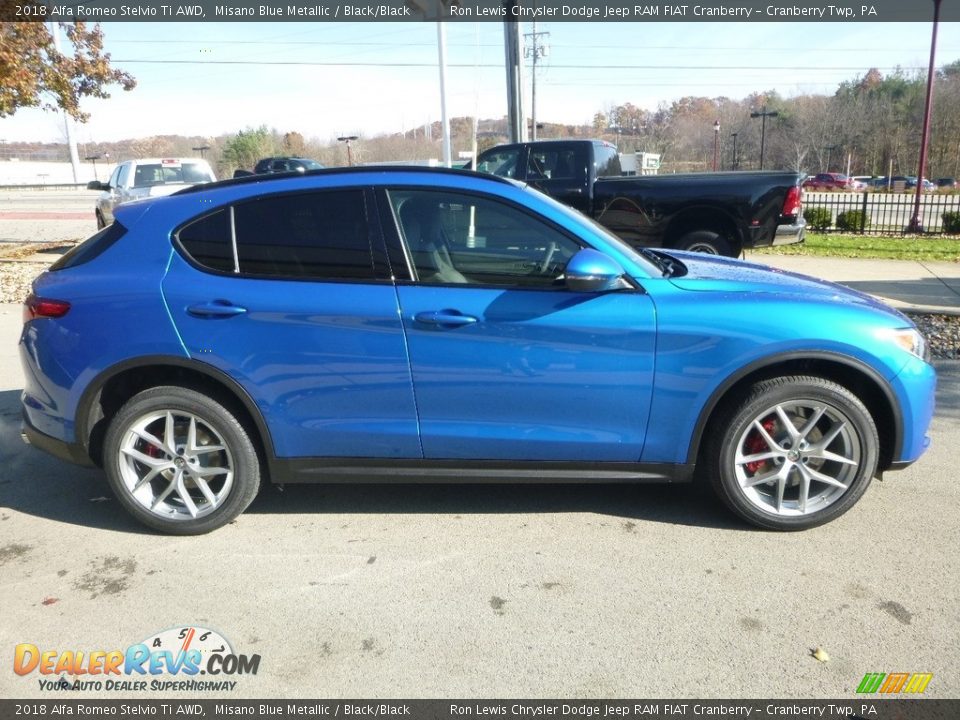 Misano Blue Metallic 2018 Alfa Romeo Stelvio Ti AWD Photo #9