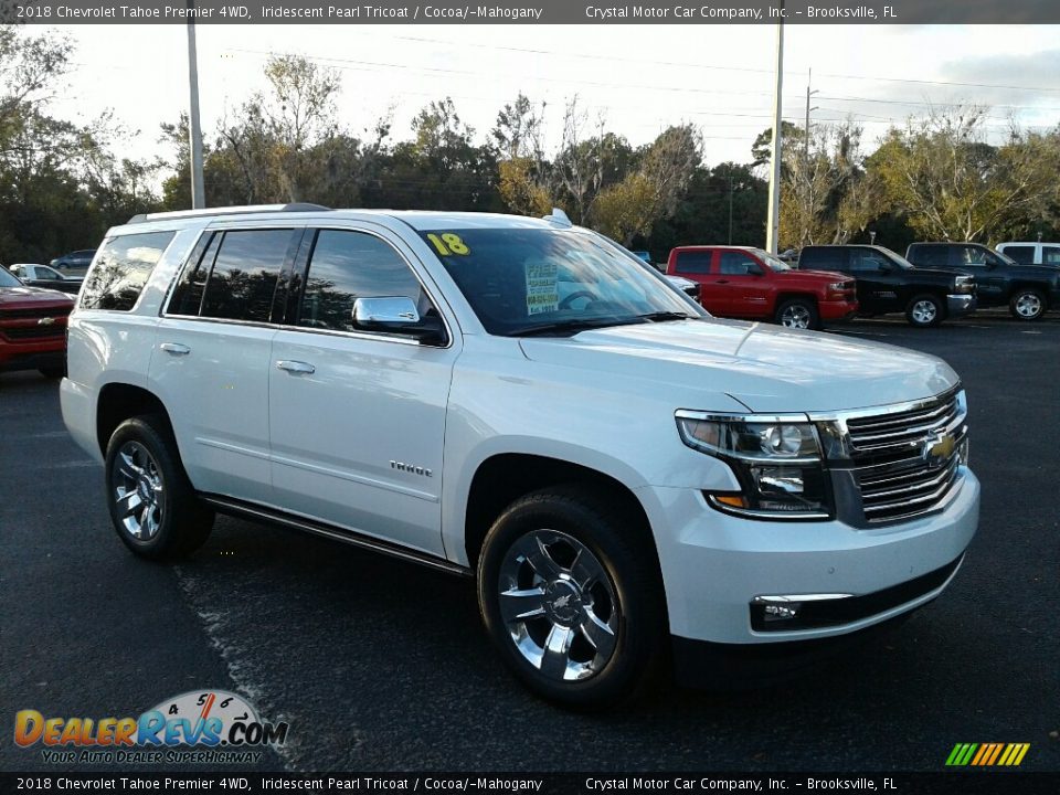 2018 Chevrolet Tahoe Premier 4WD Iridescent Pearl Tricoat / Cocoa/­Mahogany Photo #7